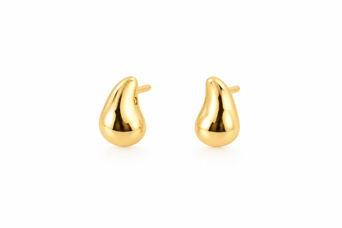 Pendientes Gota médium bottega de oro de 18K