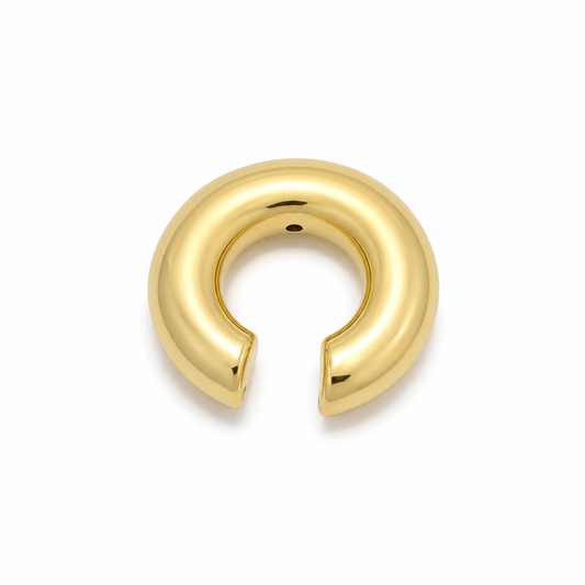 18K Italian Gold Chunky Open Ring